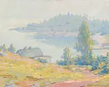 Carl Wendell Rawson, Untitled - Summer Cove, 1929, oil on paper board
