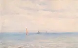 William Lionel Wyllie, Untitled - Sail Boats at Dusk