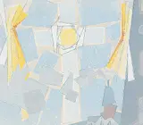 Eli Bornstein, Prairie Sun Dogs, 1956, colour silkscreen on paper