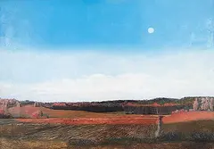 Robert Marchessault, Last Light, Full Moon, Late March, 1991, oil on canvas