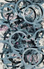 Robert Nelson Markle, Untitled - Abstract, mixed media on hard board