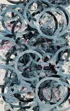 Robert Nelson Markle, Untitled - Abstract, mixed media on hard board