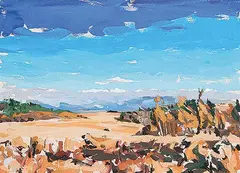 Will - O - the - Whisp by Ken Christopher, 1979, acrylic on canvas, sold Apr 2003