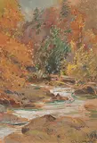 Claude W. Gray, Untitled - Forest Stream, 1922, watercolour on paper