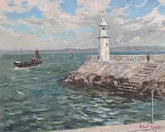 Ernest Knight, The Brighton Light, oil on canvas