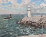 Ernest Knight, The Brighton Light, oil on canvas