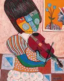 Zbigniew Stanley Kupczynski, Untitled - Girl with Violin