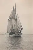 Wallace Robertson MacAskill, A Lone Schooner, photograph on paper