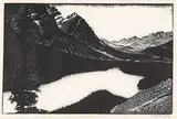 Mistaya Valley [Peyto Lake] by Walter J. Phillips, 1937, wood engraving on paper, sold Apr 2003