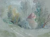 Joseph Francis Plaskett, Untitled - French Landscape, 1961, pastel on paper