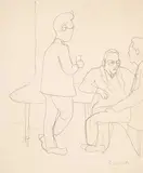 William Goodridge Roberts, Untitled - Group of Men at a Party