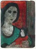 Miriam #14/25 by John Harold Thomas Snow, colour lithograph on paper, sold Apr 2003