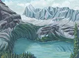 Kris Thorsteinsson, Opabin Pass, Above Lake O'Hara, B.C., oil on canvas