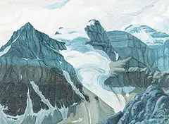 Kris Thorsteinsson, Aberdeen Glacier from Mt. Fairview, 1993, oil on canvas