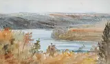 Edmonton from S. Edmonton, Oct. 13 by Countess of Aberdeen Lady Ishbel Maria, 1894, watercolour on paper, sold Dec 2002