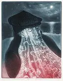 David Blackwood, Mummer in Lantern Light #42/75