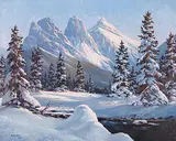 Duncan MacKinnon Crockford, Untitled - Three Sisters in Winter