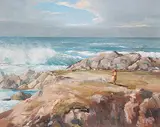 Duncan MacKinnon Crockford, [Spindrift] Off the Cornish Coast
