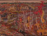 A. Y. Jackson, Autumn, Algoma, 1937, oil on wood panel