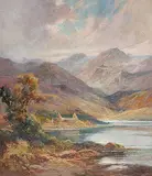 Augustus Frederick Lafosse Kenderdine, Kilchurn Castle, Loch Awe, 1921, oil on canvas