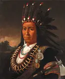Paul Kane, Portrait of Maungwudaus, 1851, oil on canvas