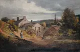 William Dean Barker, A Cambrian Homestead, 1874, oil on canvas
