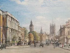 Whitehall by Francis Dodd, watercolour on paper, sold Dec 2002