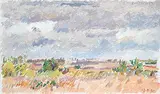 Reta Madeline Cowley, Friesen Pasture and Road across the River