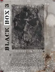 Carl Beam, Untitled - Black Box 3, mixed media on paper