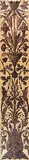 John Fanshaw, Untitled - Decorative Floral Composition, 1895, oil and gold leaf on canvas