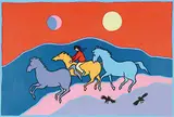 Ted Harrison, Horses #162/180