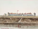 Ernest John Hutchins, Old Fort Garry 1869 [demolished 1882], watercolour on paper
