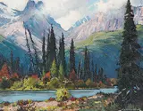 Matt Lindstrom, Untitled - Rocky Mountain River