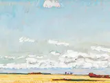 Prairie Landscape by Robert F.M. McInnis, 1988, oil on hard board, sold Dec 2002