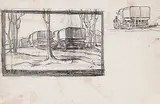 Clifford Foard Robinson, Untitled - Truck Convoy