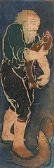 David Silverberg, The Fisherman #23/26, colour etching on paper