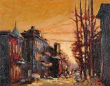 Morning in Lachine by Tristan Tondino, oil on canvas, sold Dec 2002