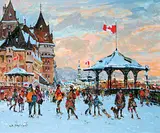 Serge Brunoni, Quebec, activite, terrasse Dufferin