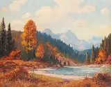 Roland Gissing, Autumn, Ghost River