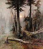 Julius Sergius von Klever, Untitled - Morning After Storm, 1896, oil on canvas