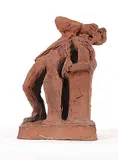 Alfred Laliberté, Untitled - Le Buveur, terra cotta sculpture