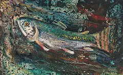 John Martin, Fly Time, 1954, oil on hard board