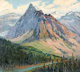 Rita Mount, Untitled - High Alpine Pass, oil on canvas