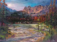 Neil Patterson, Moonlight O'Hara, oil on canvas