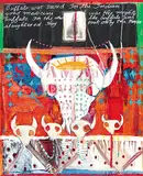 Jane Ash Poitras, Buffalo was Sacred for the Indian ...., 1992, mixed media and collage on canvas