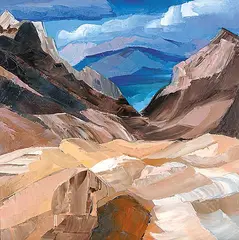 Glacier by David Pugh, 1993, oil on canvas, sold Apr 2002