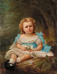 Frederick Arthur Verner, Portrait of Young Ivy, 1875, oil on canvas board