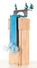 Robert William Sinclair, Untitled - Waterfall, 1975, mixed media sculpture