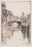 Caroline Armington, Quai Vert et la Pont du Cheval, Bruges #58/100