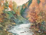 Denis Bourgeois, Lost River, oil on canvas